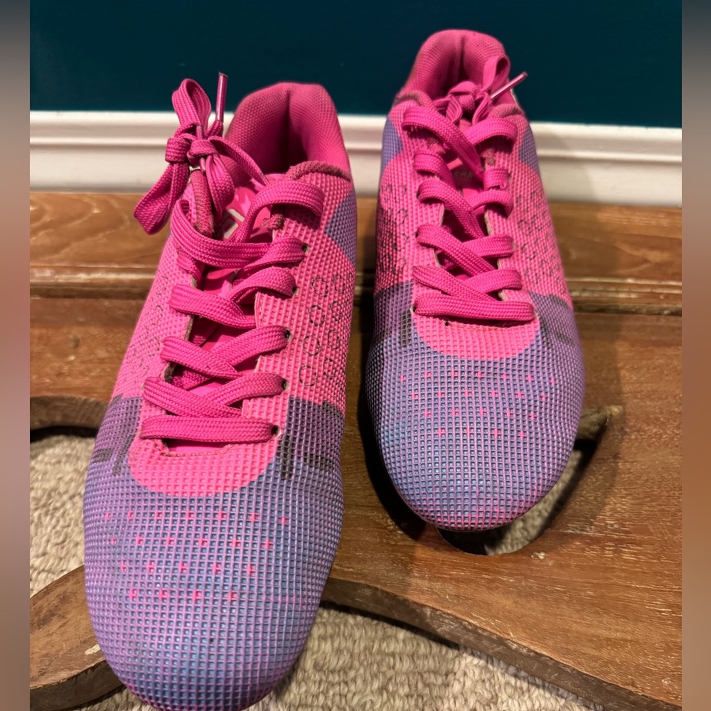 Pink and Purple girls Soccer Cleats